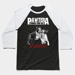 Pawtera // Terriers from Hell Heavy Metal Design Baseball T-Shirt